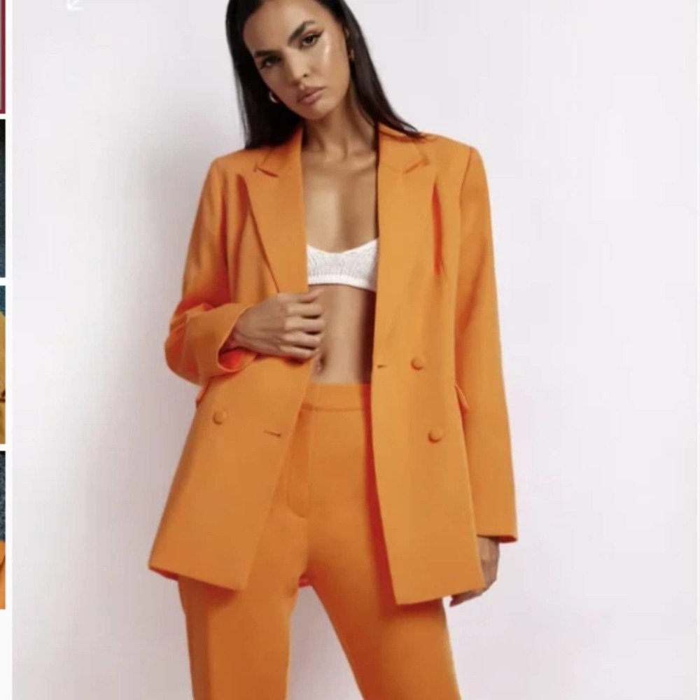 Meshki Orange Blazer & Suit Jacket